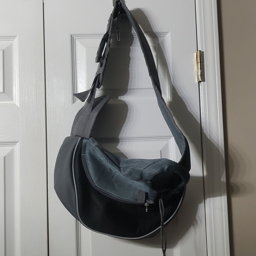 YUDODO Reflective Pet Dog Sling Carrier Breathable Mesh Travel Safe Sling Sz S